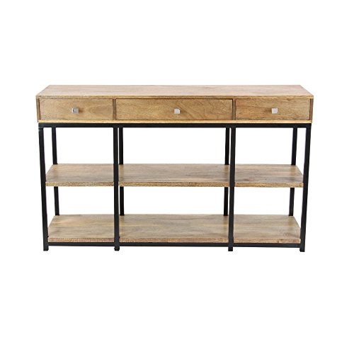 Algopix Similar Product 6 - Benzara Antiqued Wooden Storage Console