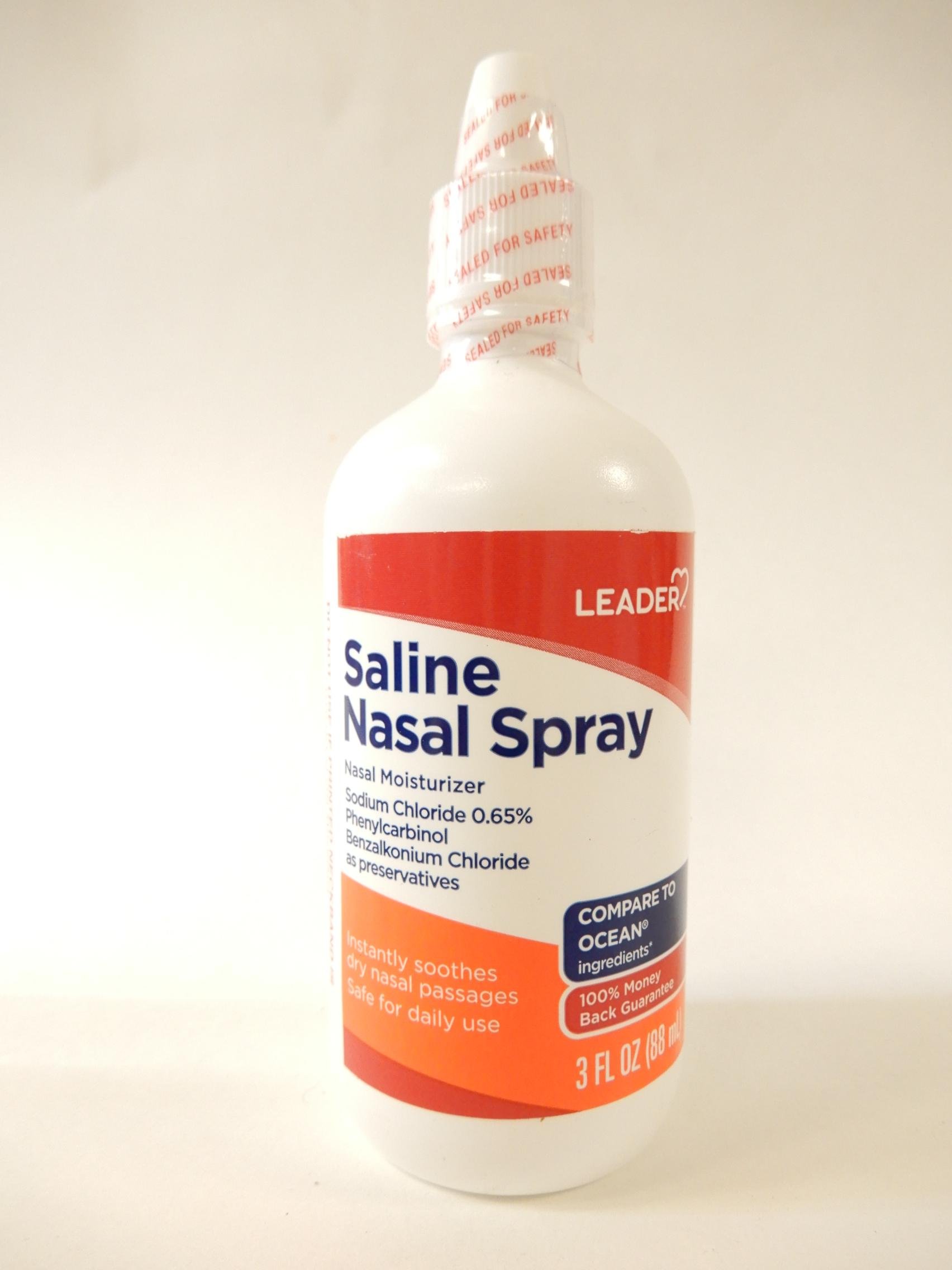 Algopix Similar Product 19 - Leader Saline Nasal Spray 3oz Per