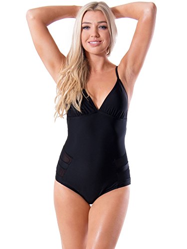 Algopix Similar Product 7 - bawdy Womens Karla Mesh Cutout LaceUp