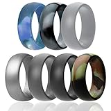 Algopix Similar Product 2 - ROQ Silicone Wedding Ring for Men