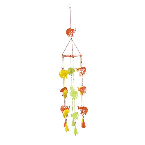 Algopix Similar Product 14 - Benzara Kaleidoscopic Metal Elephant