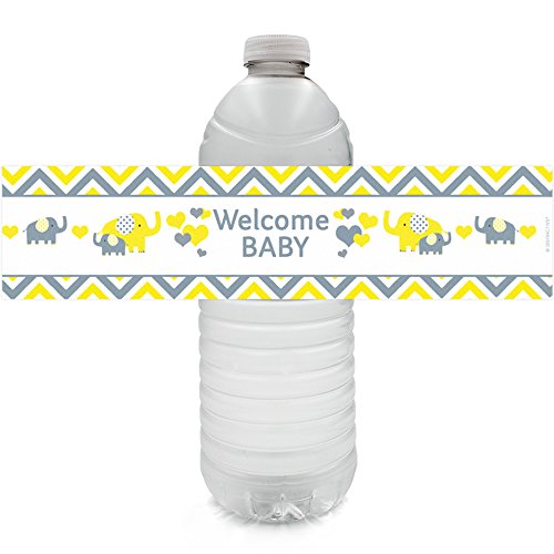 Algopix Similar Product 4 - Yellow and Gray Elephant  Unisex Baby