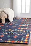 Algopix Similar Product 18 - nuLOOM Jannet Tribal Wool Rug 5 x 8