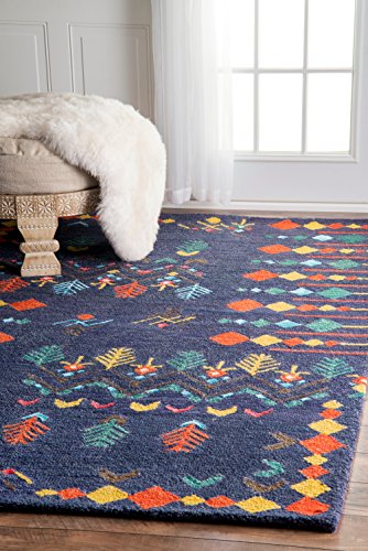 Algopix Similar Product 2 - nuLOOM Jannet Tribal Wool Rug 5 x 8