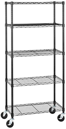Algopix Similar Product 10 - Amazon Basics 5Shelf Adjustable Heavy