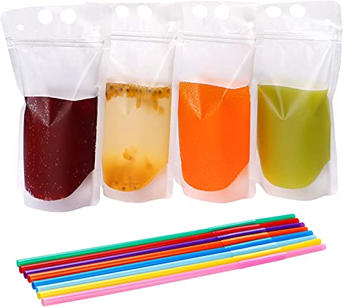Algopix Similar Product 11 - Tomnk 100PCS Drink Pouches for Adults