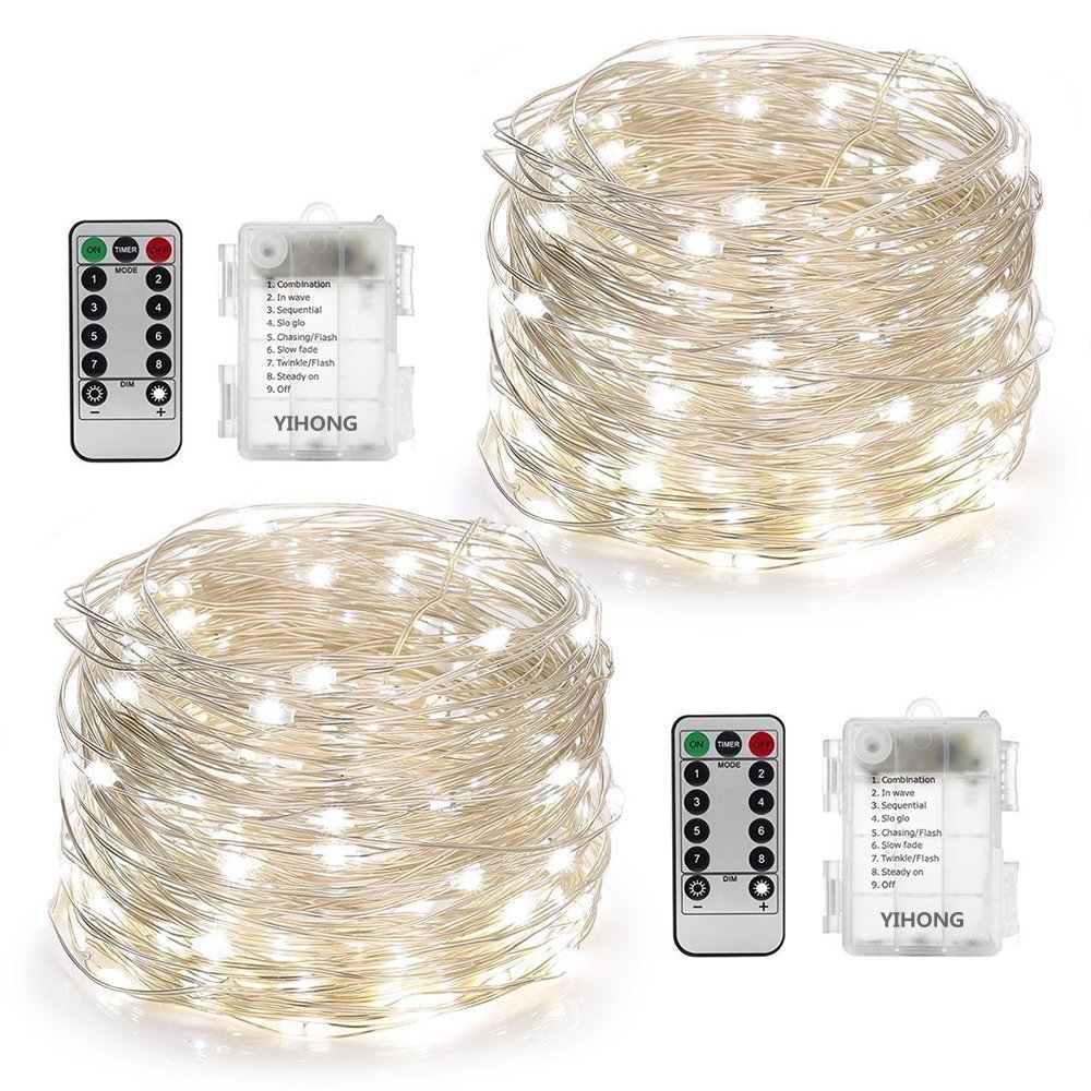 Algopix Similar Product 18 - YIHONG 2 Set Christmas Fairy Lights