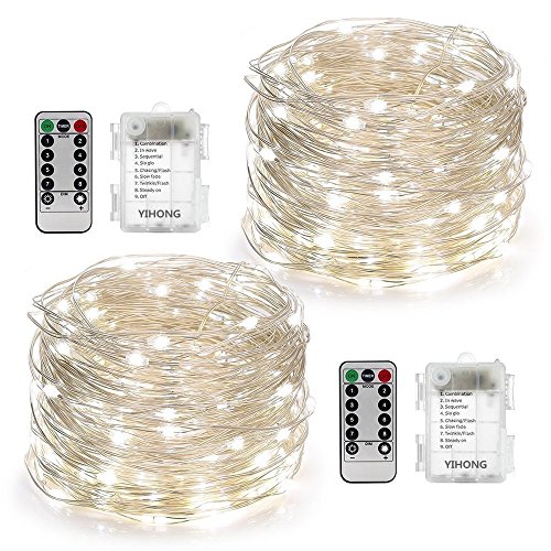 Algopix Similar Product 2 - YIHONG 2 Set Christmas Fairy Lights