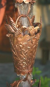 Algopix Similar Product 18 - Hummingbird Copper Rain Chain Copper