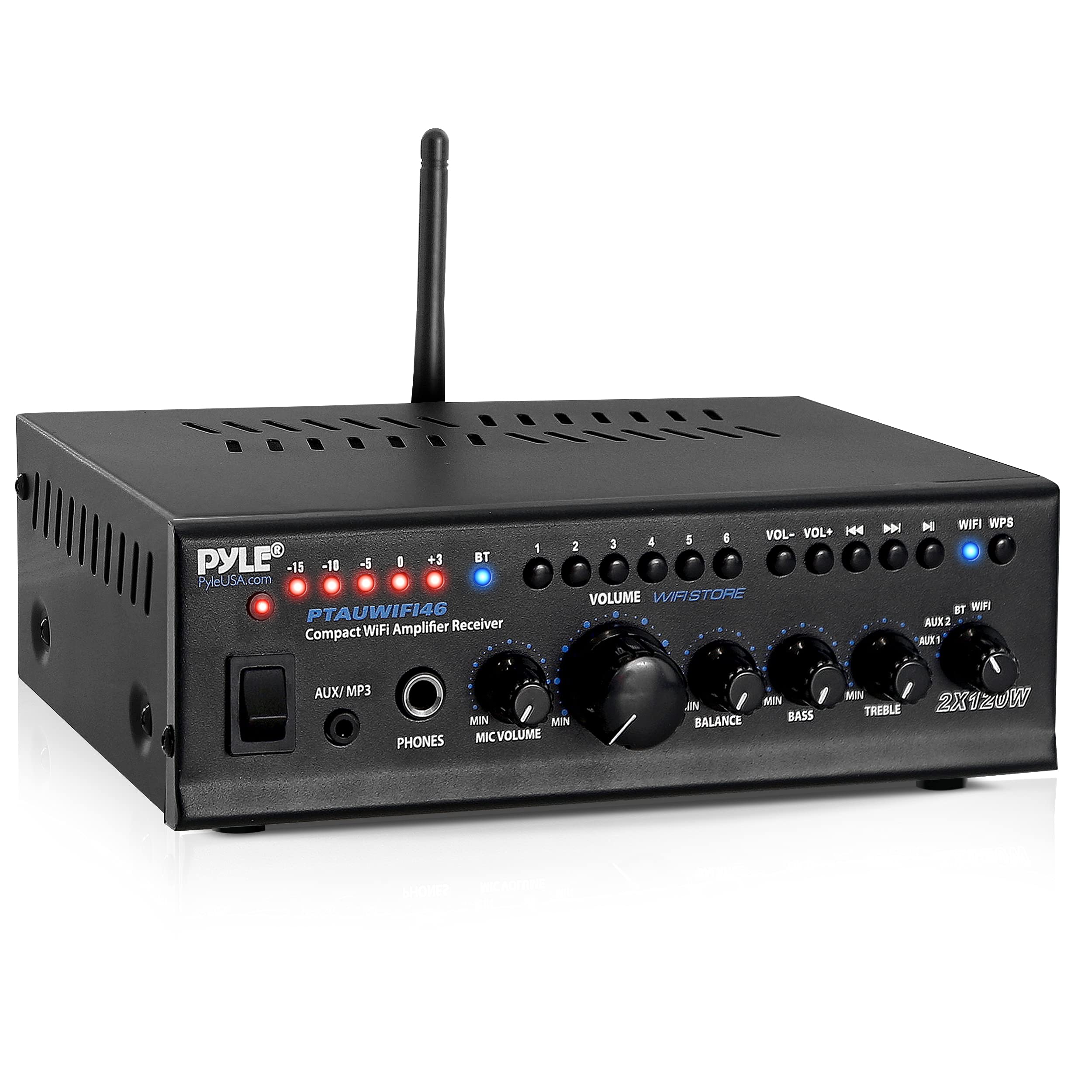 Algopix Similar Product 5 - Pyle WiFi Stereo Amplifier Receiver