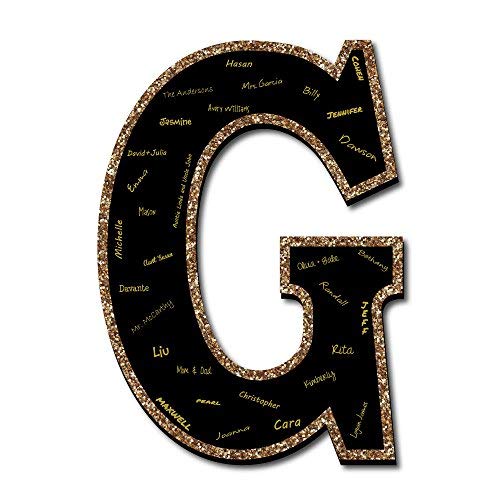 Algopix Similar Product 18 - Big Dot of Happiness Signature Letter G