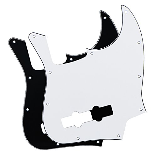 Algopix Similar Product 5 - FLEOR 3Ply J Bass Pickguard 10 Hole
