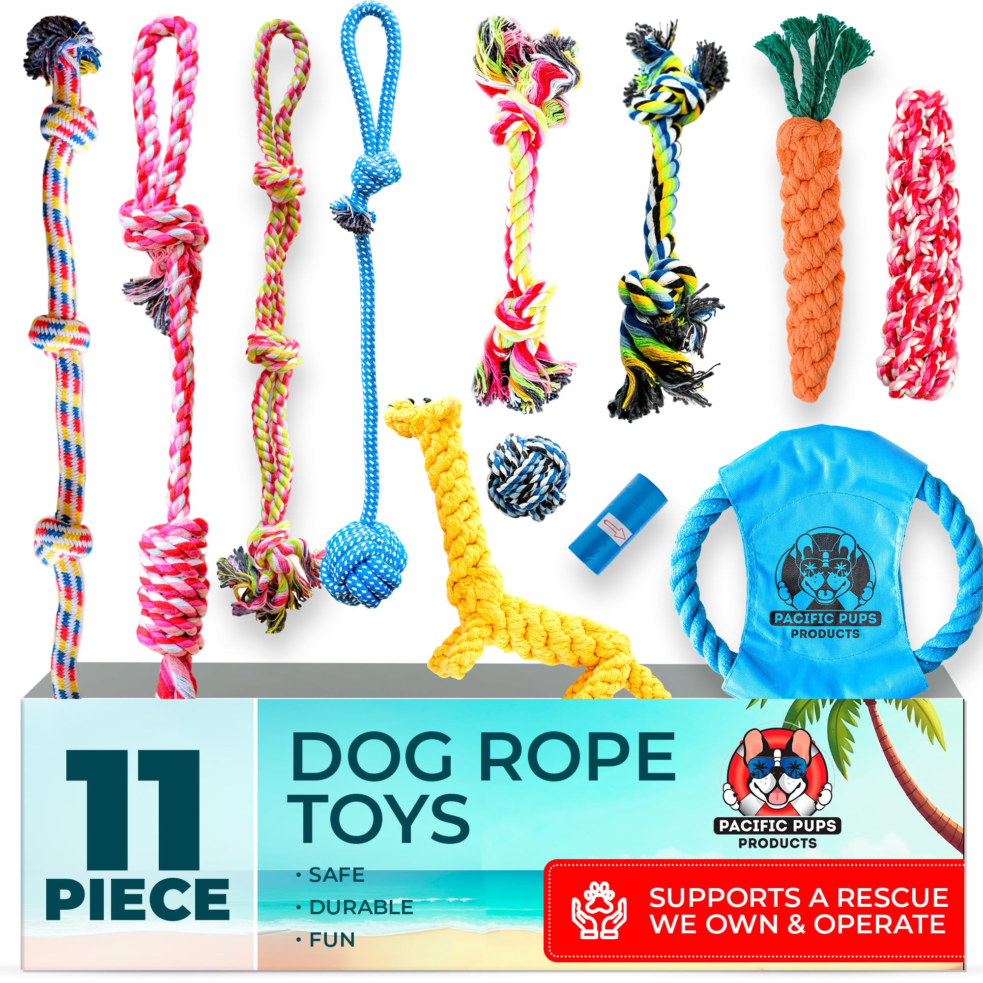 Algopix Similar Product 5 - Pacific Pups Products Dog Rope Toys for