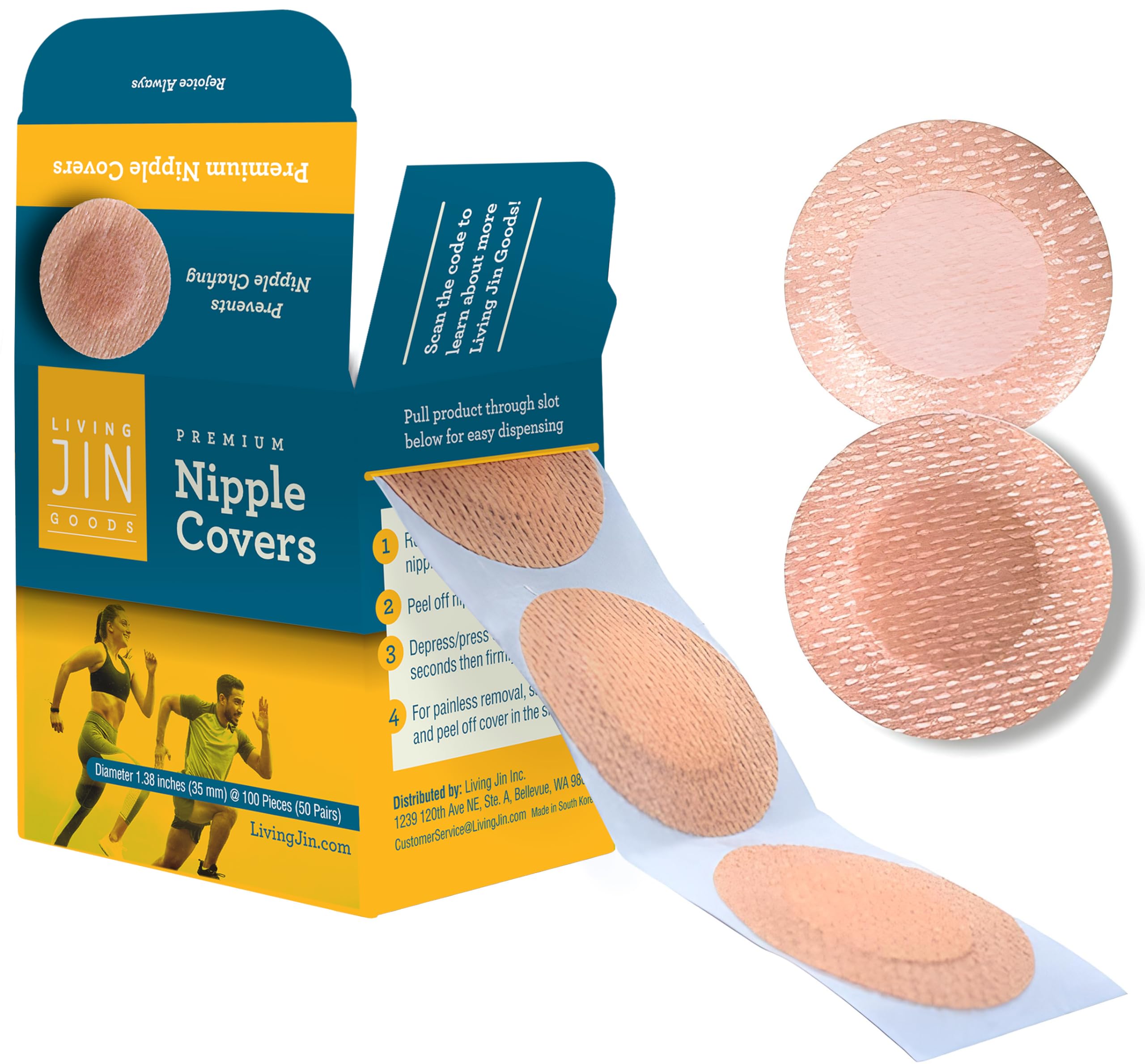 Algopix Similar Product 9 - Premium Male Nipple Covers Nipguards
