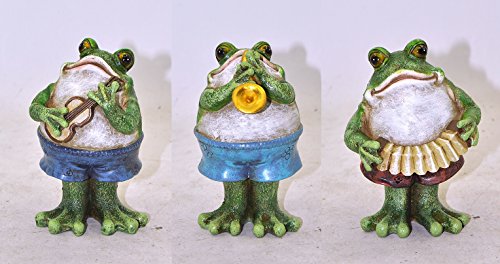Algopix Similar Product 6 - Frog Musicians - Set of 3