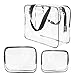 Algopix Similar Product 7 - 3Pcs Crystal Clear PVC Travel Toiletry