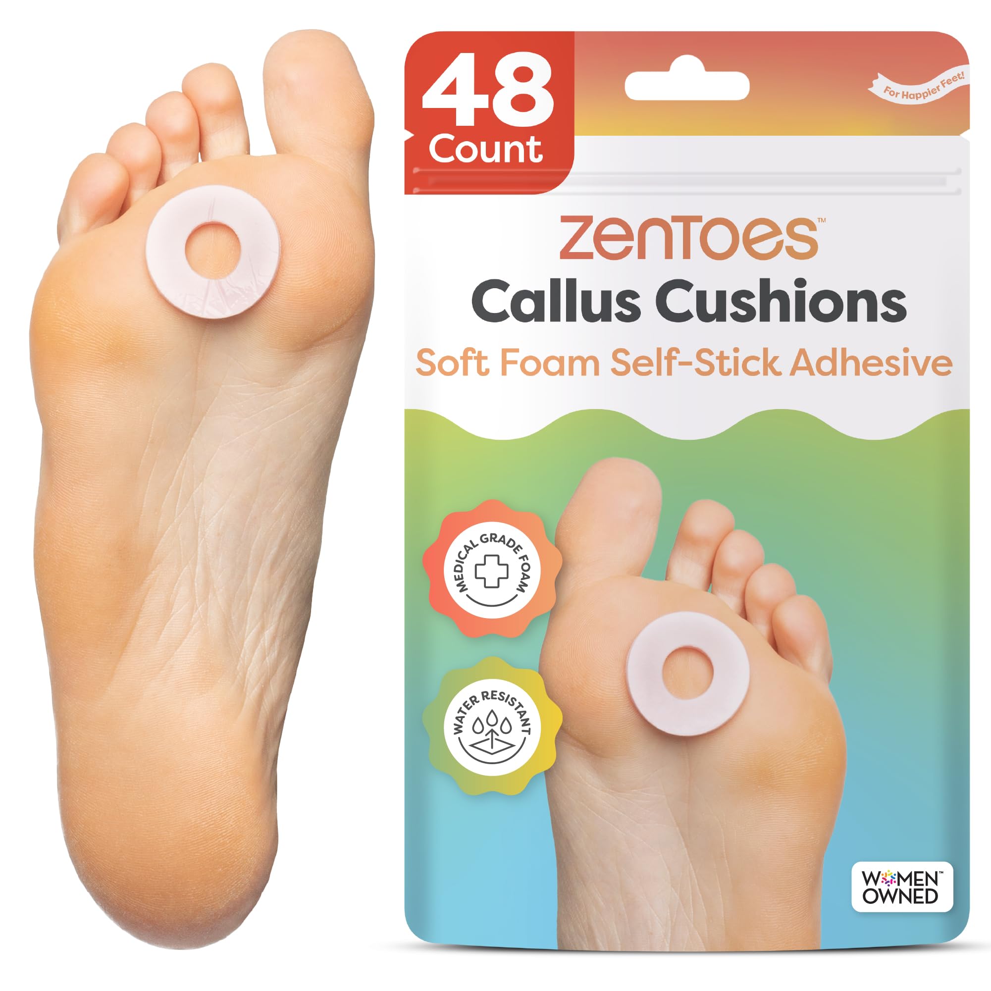 Algopix Similar Product 3 - ZenToes Callus Cushions 
