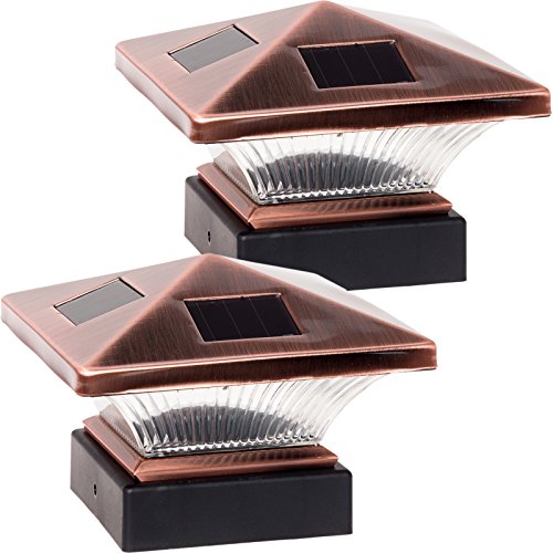 Algopix Similar Product 1 - GreenLighting 2 Pack Siena Solar Post