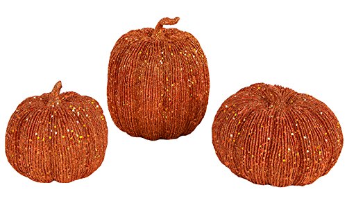 Algopix Similar Product 4 - 3pc Orange Pumpkin Decoration Set