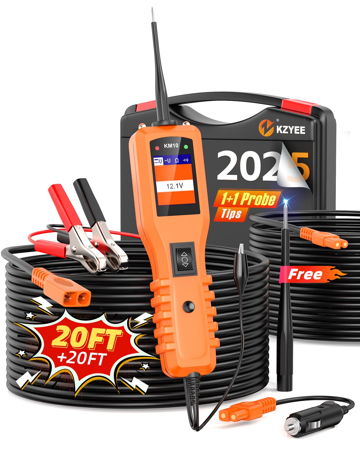 Algopix Similar Product 20 - KZYEE KM10 Power Circuit Probe Kit 12V