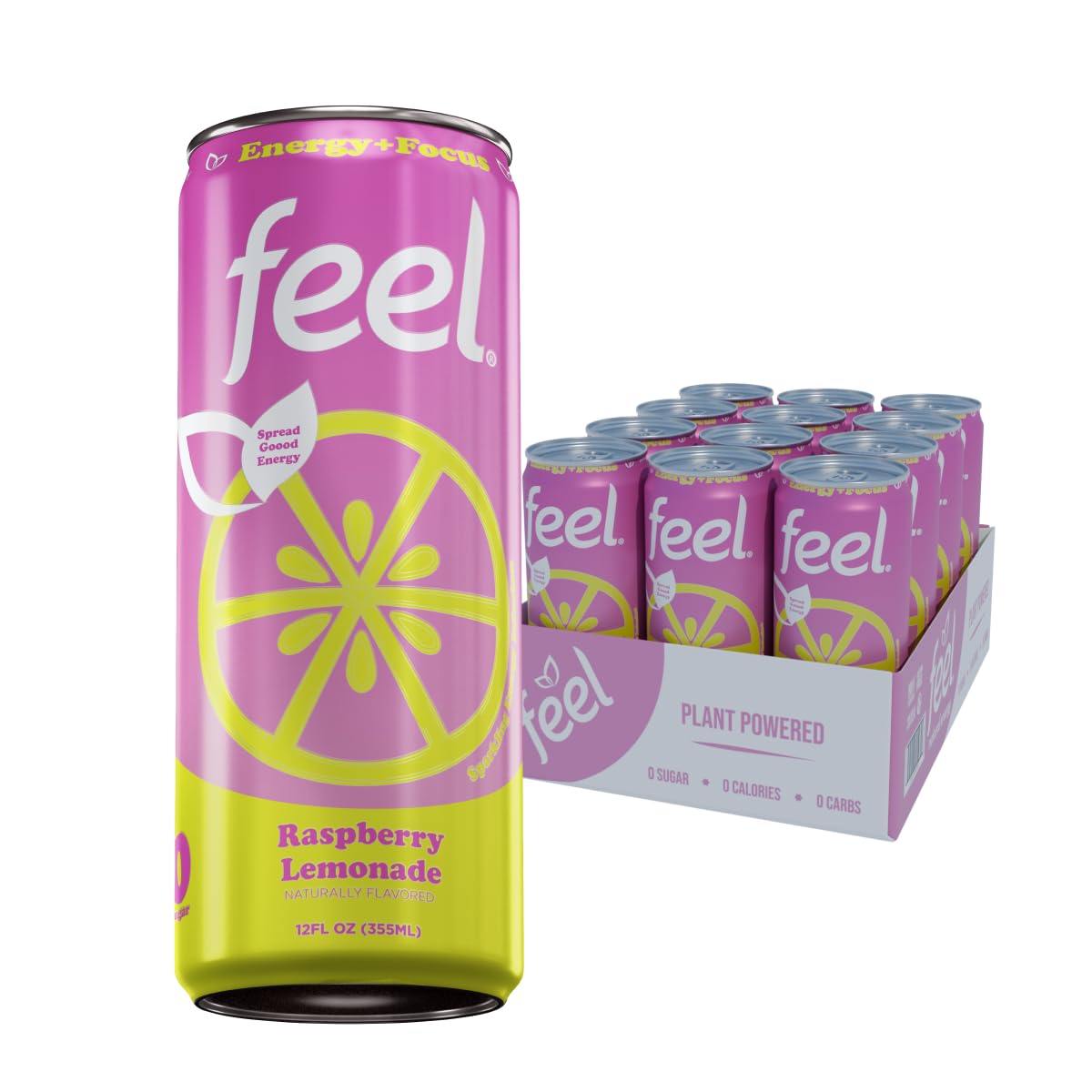 Algopix Similar Product 10 - FEEL Zero Sugar Natural Energy Drinks