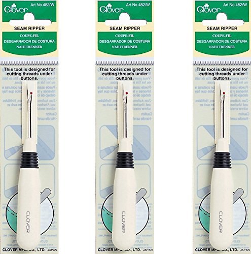 Algopix Similar Product 13 - Clover 482/W Seam Ripper (3 Pack)