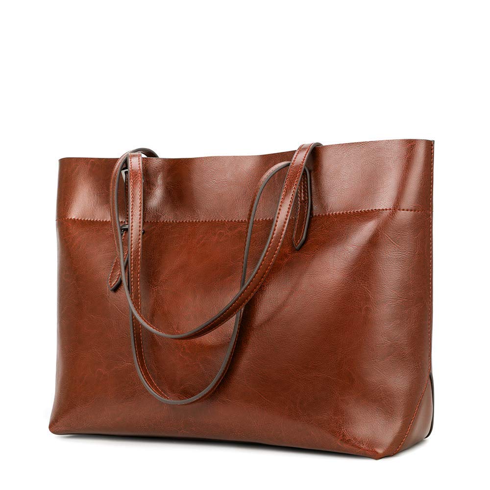 Algopix Similar Product 8 - Kattee Vintage Genuine Leather Tote