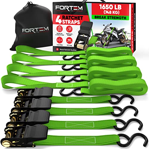Algopix Similar Product 10 - FORTEM Ratchet Straps 1650lb Break