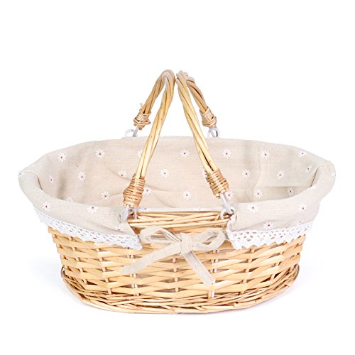 Algopix Similar Product 1 - MEIEM Wicker Gift Baskets Empty Oval