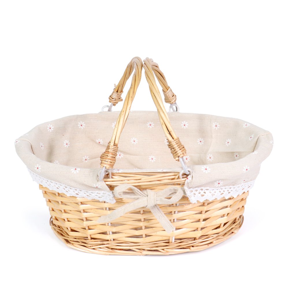 Algopix Similar Product 4 - MEIEM Wicker Gift Baskets Empty Oval
