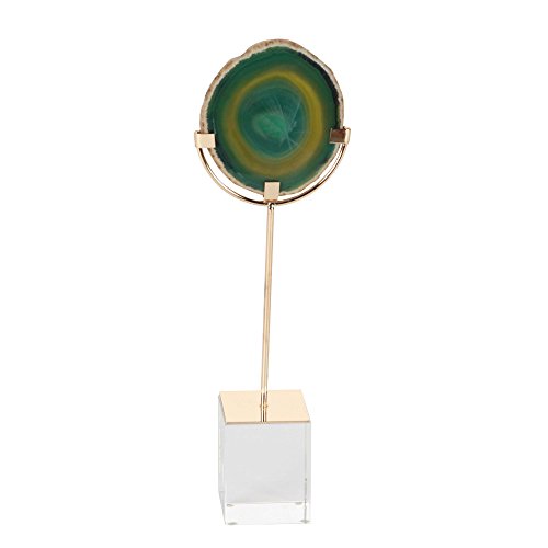 Algopix Similar Product 11 - Benzara Interesting Metal Agate Glass