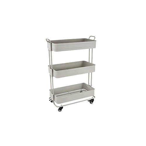 Algopix Similar Product 1 - Benzara Metal Rolling Storage Three