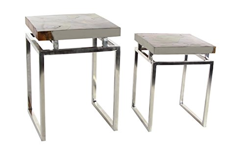 Algopix Similar Product 20 - Benzara Modish Table Set of 2 in Teak