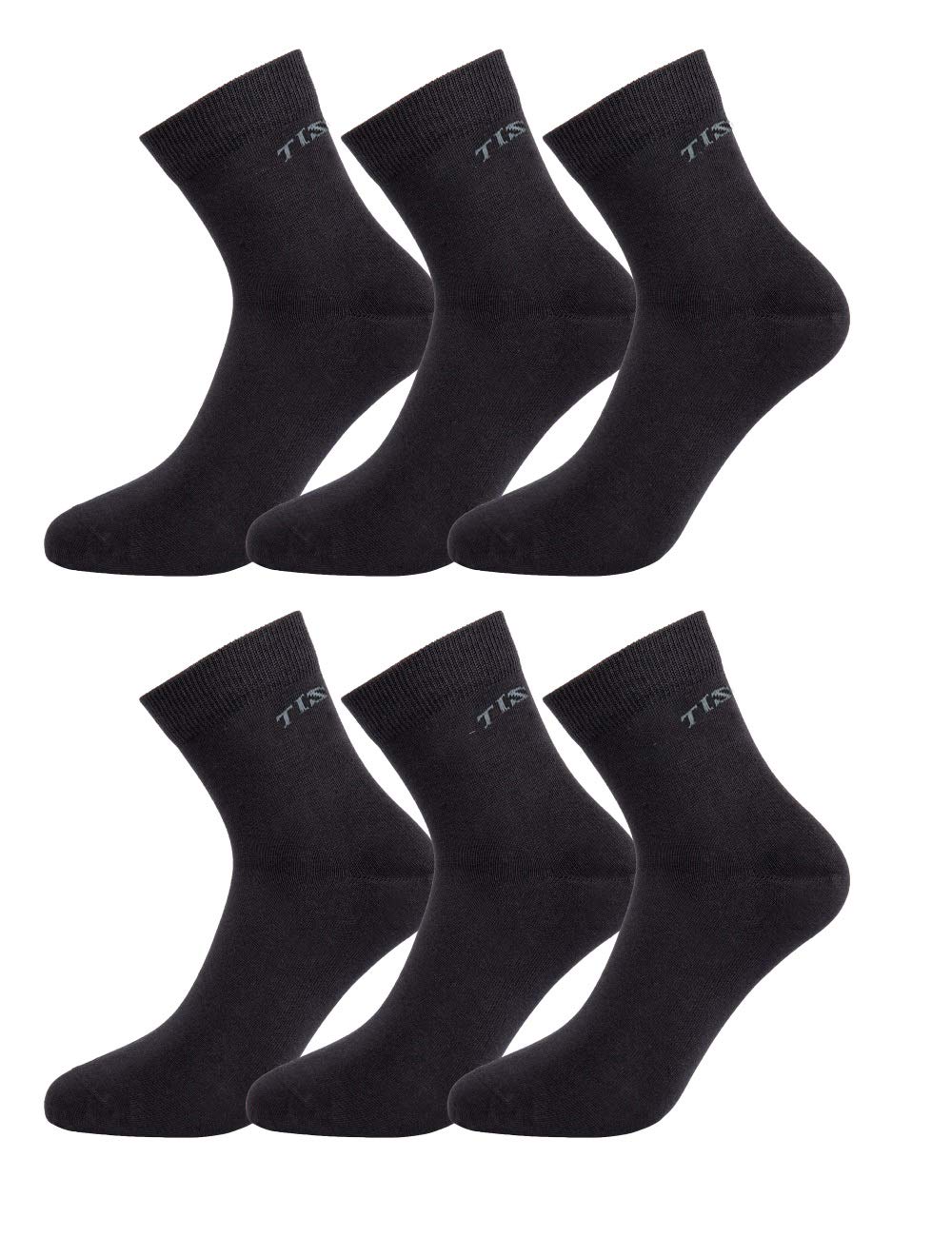 Algopix Similar Product 7 - TISOKS Mens and Womens 6Pack Black