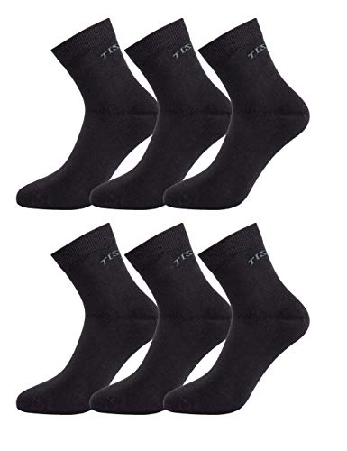 Algopix Similar Product 13 - TISOKS Mens and Womens 6Pack Black