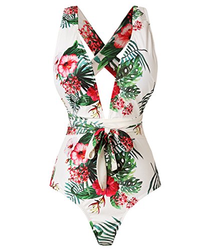 Algopix Similar Product 13 - BegoniaK Womens Tropical Print Deep