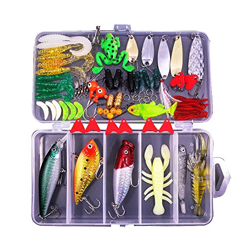 Algopix Similar Product 9 - 77Pcs Fishing Lures Kit Set for