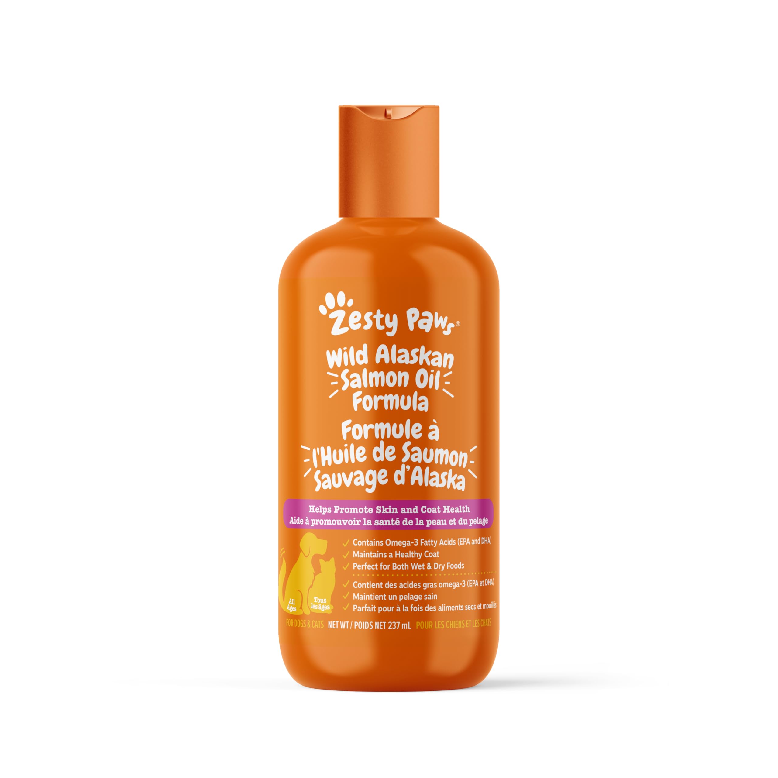Algopix Similar Product 13 - Zesty Paws Wild Alaskan Salmon Oil for