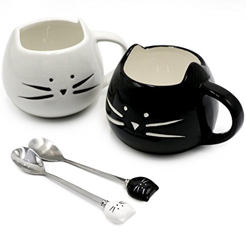 Algopix Similar Product 8 - Koolkatkoo Cute Cat Mug Ceramic Coffee