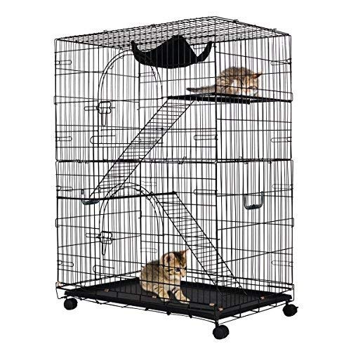 Algopix Similar Product 12 - Giantex 4Tier Cat Playpen Cat Cage