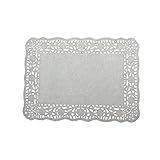 Algopix Similar Product 6 - LJY White Lace Rectangle Paper Doilies