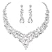 Algopix Similar Product 16 - Molie Bridal Austrian Crystal Necklace