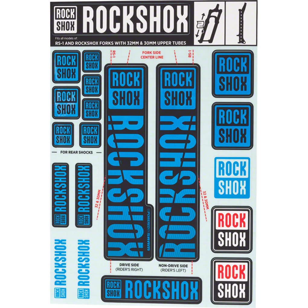 Algopix Similar Product 16 - RockShox Decal Kit 3032mm Blue Color