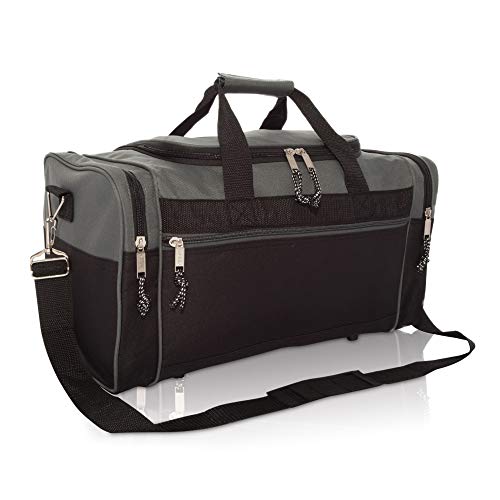 Algopix Similar Product 11 - DALIX 21 Blank Sports Duffle Bag Gym