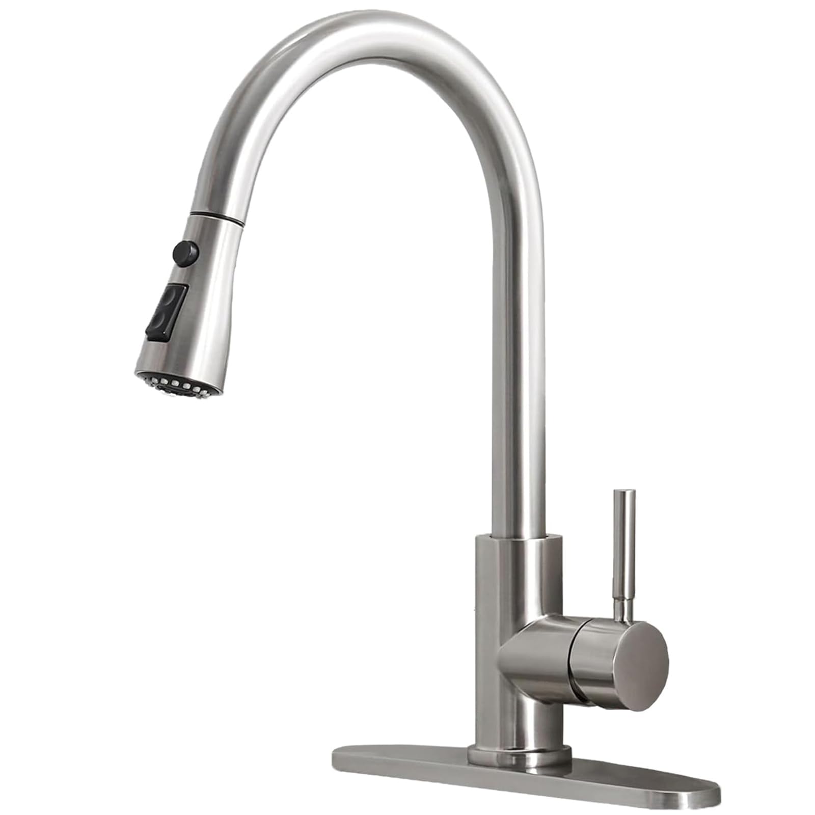 Algopix Similar Product 5 - Ufaucet Brushed Nickel Kitchen Faucet