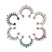 Algopix Similar Product 8 - TOFOCO COM Fake Nose Rings 4Pcs Faux