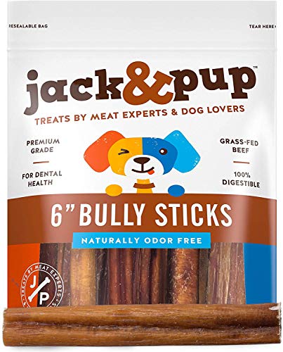 Algopix Similar Product 7 - JackPup 6inch Pizzle Sticks for Dogs