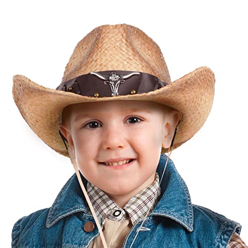 Algopix Similar Product 15 - D Diana Dickson Kids Straw Cowboy Hat