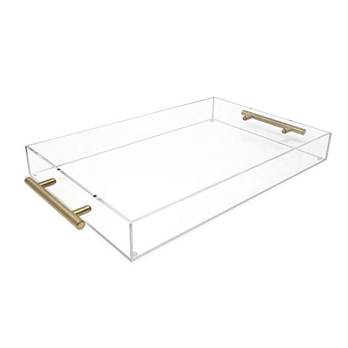 Algopix Similar Product 12 - Isaac Jacobs Clear Acrylic Serving Tray