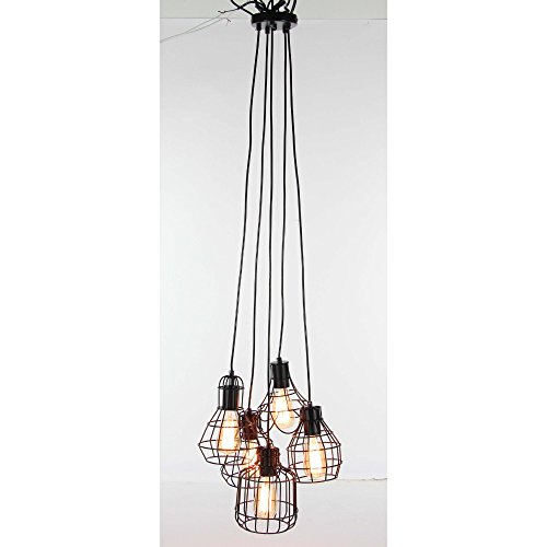 Algopix Similar Product 17 - Benzara Meshed Metal Light Pendant with